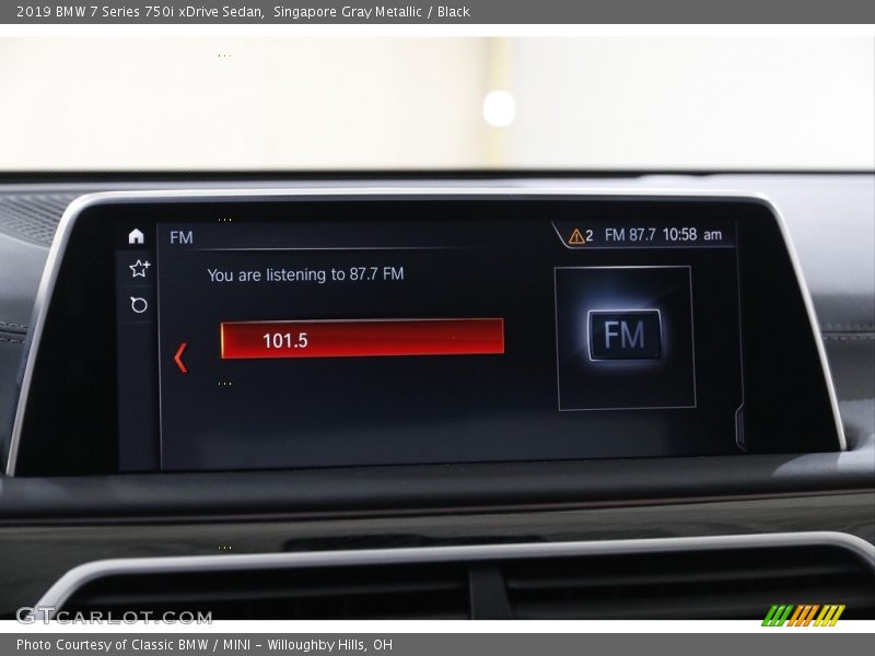 Singapore Gray Metallic / Black 2019 BMW 7 Series 750i xDrive Sedan