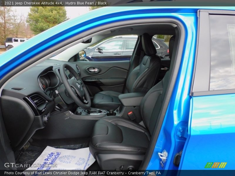 Hydro Blue Pearl / Black 2021 Jeep Cherokee Altitude 4x4