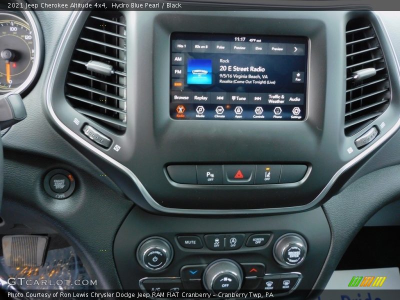 Hydro Blue Pearl / Black 2021 Jeep Cherokee Altitude 4x4