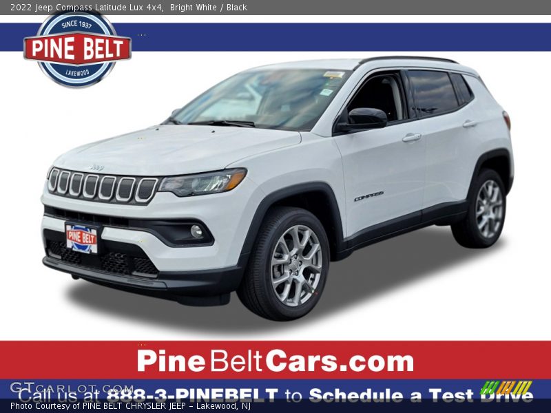 Bright White / Black 2022 Jeep Compass Latitude Lux 4x4