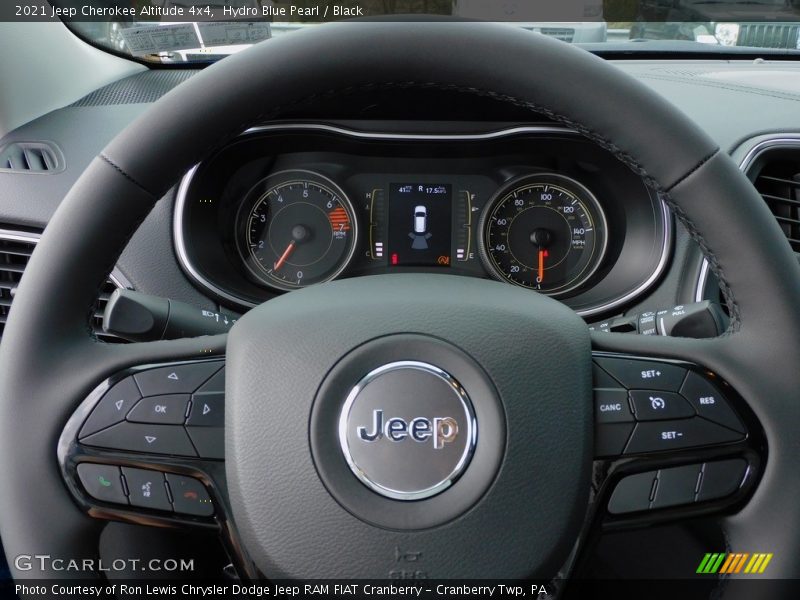 Hydro Blue Pearl / Black 2021 Jeep Cherokee Altitude 4x4