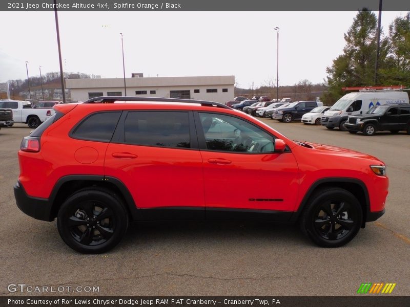 Spitfire Orange / Black 2021 Jeep Cherokee Altitude 4x4