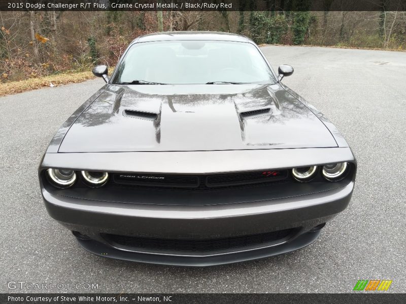 Granite Crystal Metallic / Black/Ruby Red 2015 Dodge Challenger R/T Plus