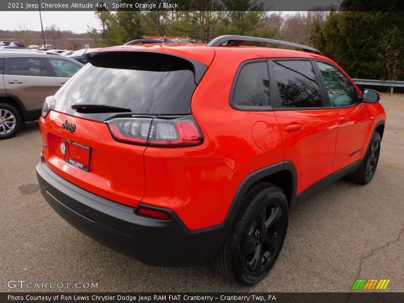 Spitfire Orange / Black 2021 Jeep Cherokee Altitude 4x4