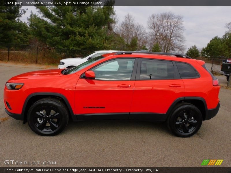 Spitfire Orange / Black 2021 Jeep Cherokee Altitude 4x4