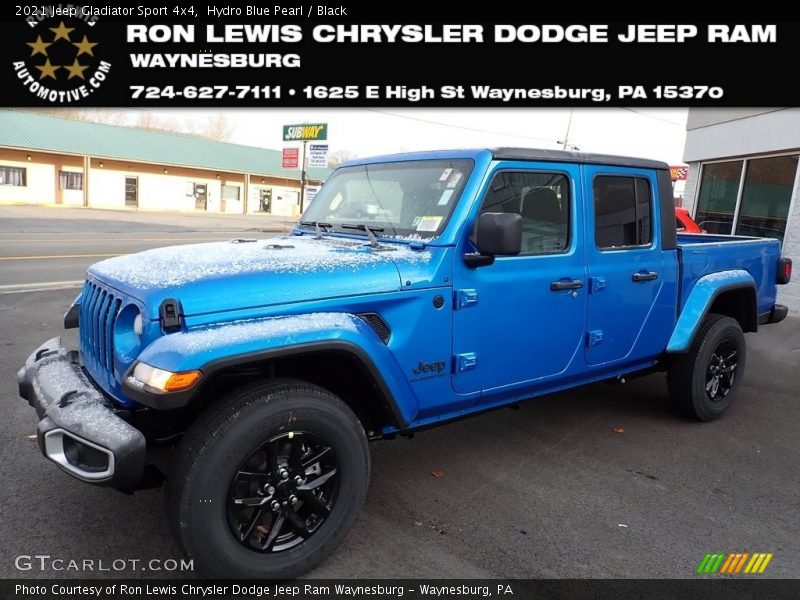 Hydro Blue Pearl / Black 2021 Jeep Gladiator Sport 4x4