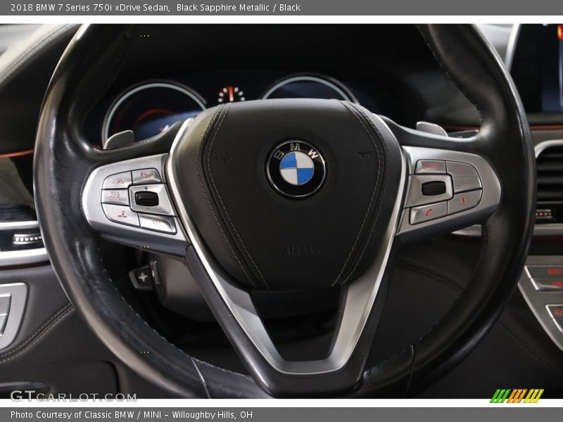 Black Sapphire Metallic / Black 2018 BMW 7 Series 750i xDrive Sedan