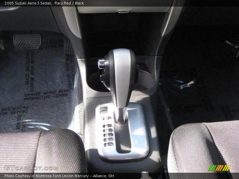 Racy Red / Black 2005 Suzuki Aerio S Sedan