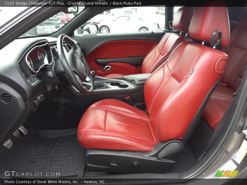 Granite Crystal Metallic / Black/Ruby Red 2015 Dodge Challenger R/T Plus
