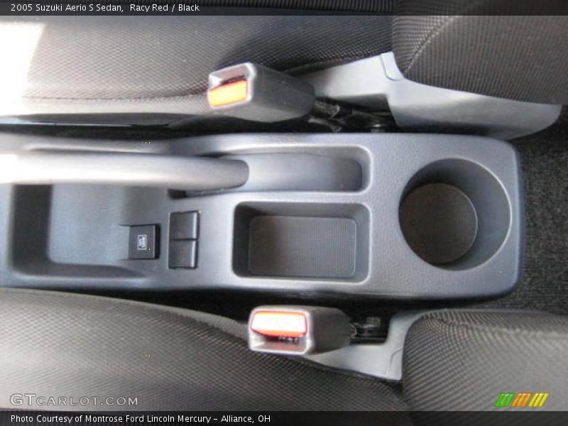 Racy Red / Black 2005 Suzuki Aerio S Sedan