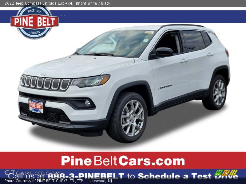 Bright White / Black 2022 Jeep Compass Latitude Lux 4x4