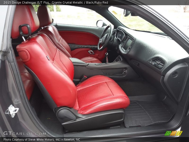 Granite Crystal Metallic / Black/Ruby Red 2015 Dodge Challenger R/T Plus