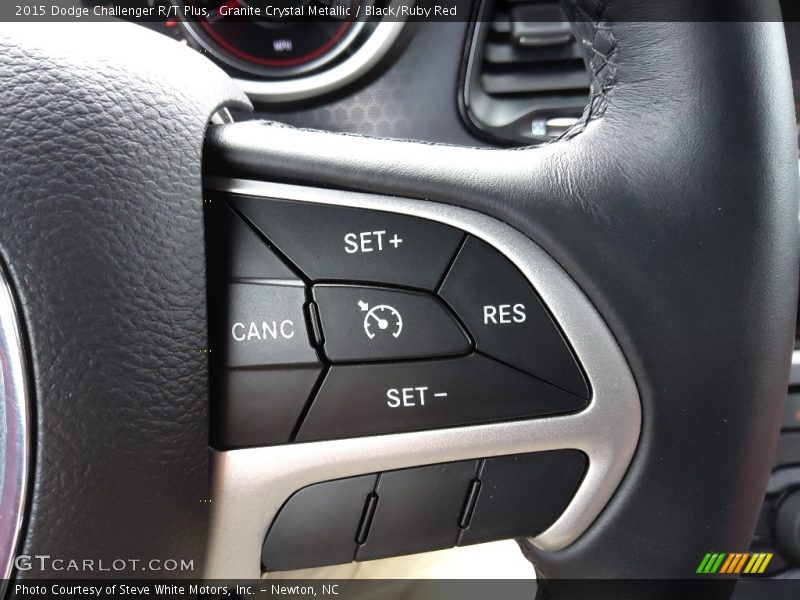 Granite Crystal Metallic / Black/Ruby Red 2015 Dodge Challenger R/T Plus