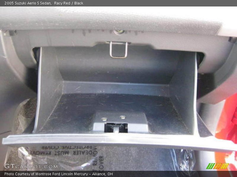 Racy Red / Black 2005 Suzuki Aerio S Sedan