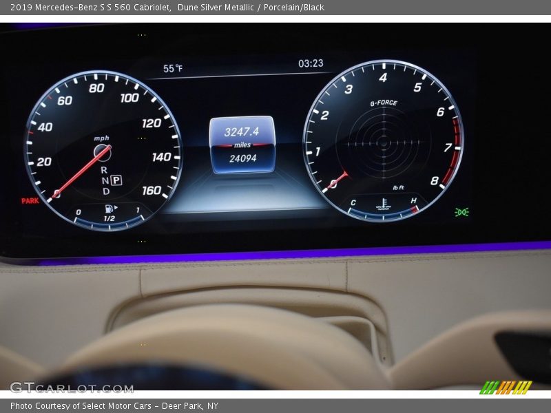 Dune Silver Metallic / Porcelain/Black 2019 Mercedes-Benz S S 560 Cabriolet