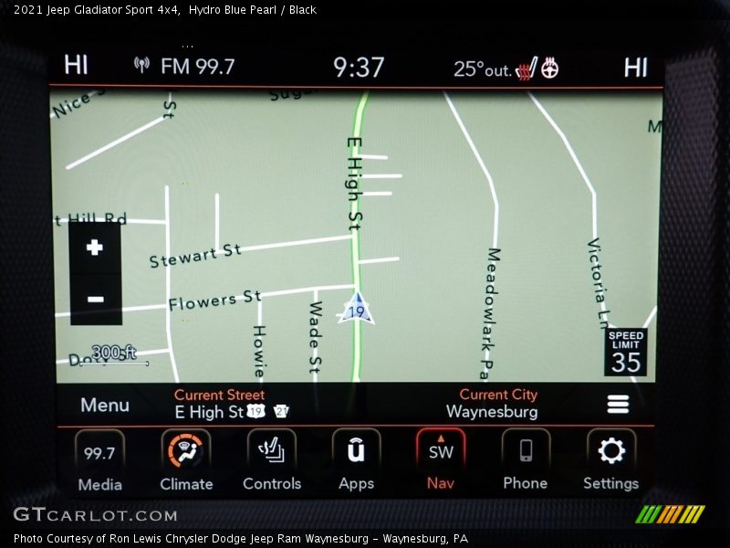 Hydro Blue Pearl / Black 2021 Jeep Gladiator Sport 4x4