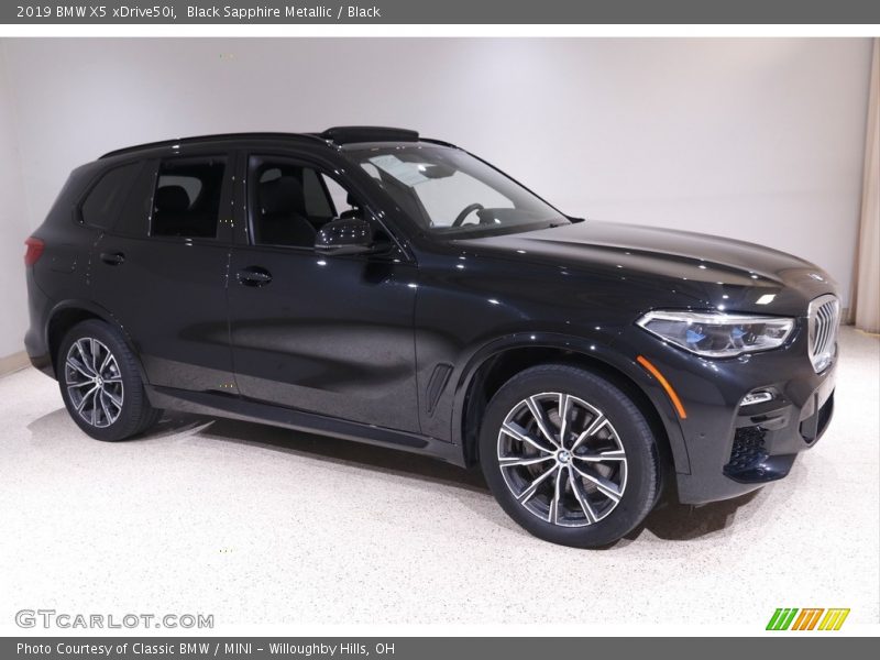 Black Sapphire Metallic / Black 2019 BMW X5 xDrive50i