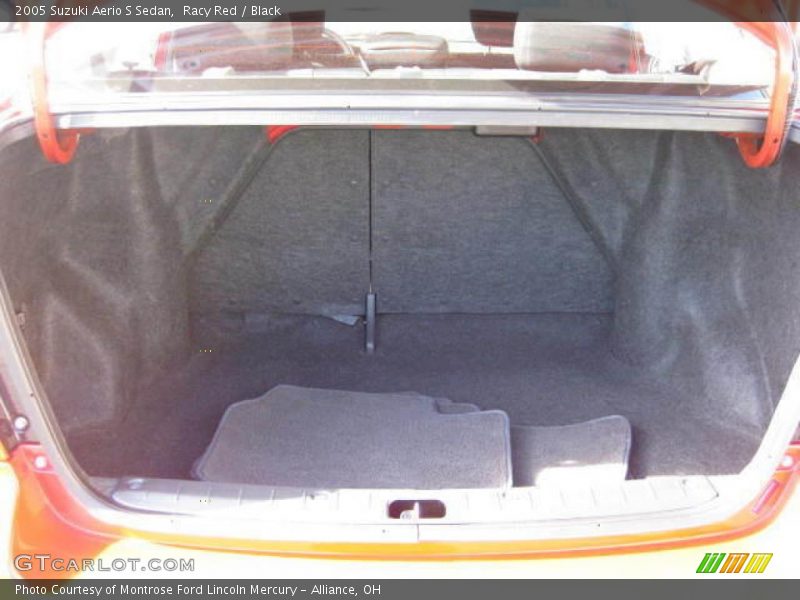 Racy Red / Black 2005 Suzuki Aerio S Sedan
