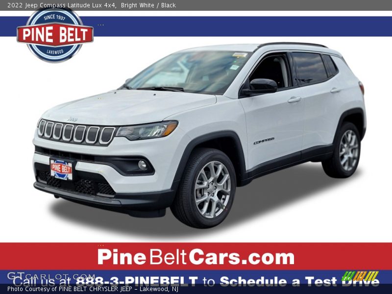 Bright White / Black 2022 Jeep Compass Latitude Lux 4x4