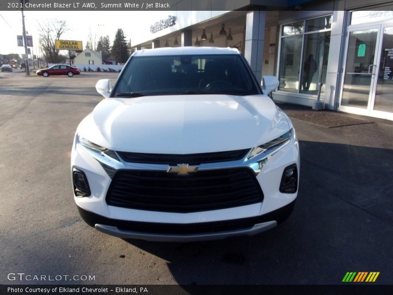 Summit White / Jet Black 2021 Chevrolet Blazer LT AWD