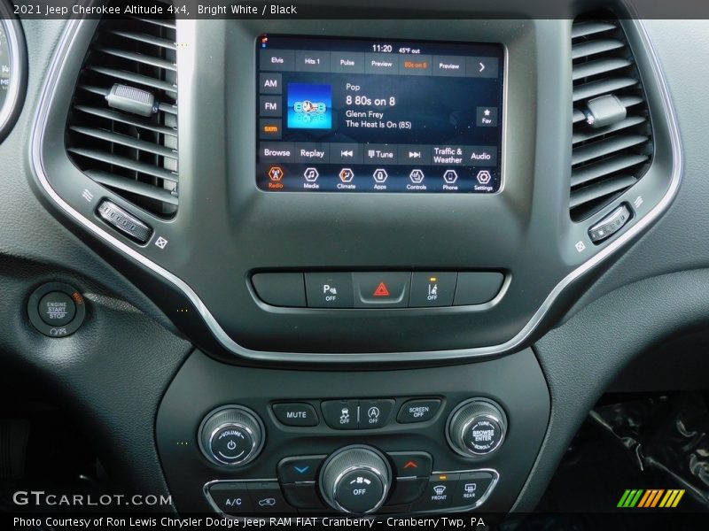 Bright White / Black 2021 Jeep Cherokee Altitude 4x4