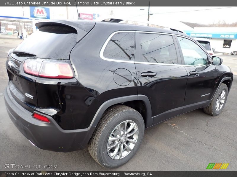 Diamond Black Crystal Pearl / Black 2021 Jeep Cherokee Latitude Lux 4x4
