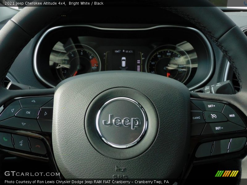 Bright White / Black 2021 Jeep Cherokee Altitude 4x4