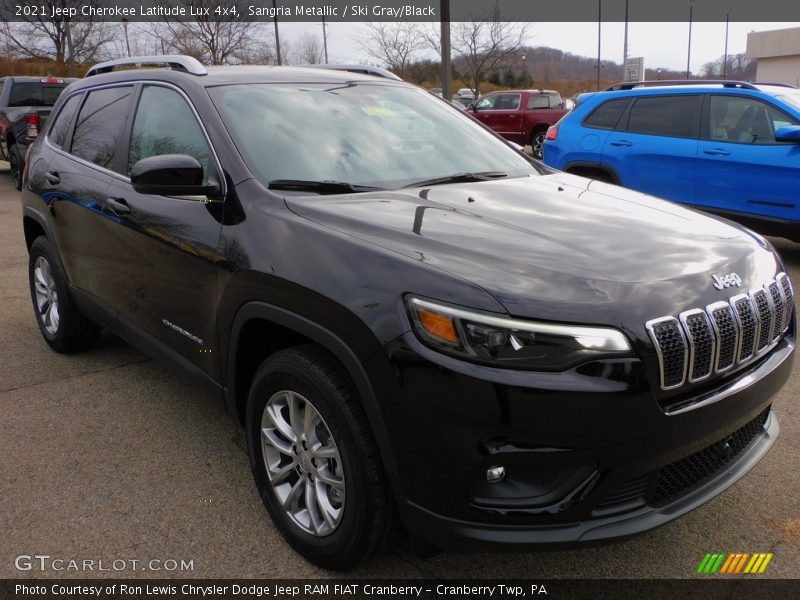 Sangria Metallic / Ski Gray/Black 2021 Jeep Cherokee Latitude Lux 4x4