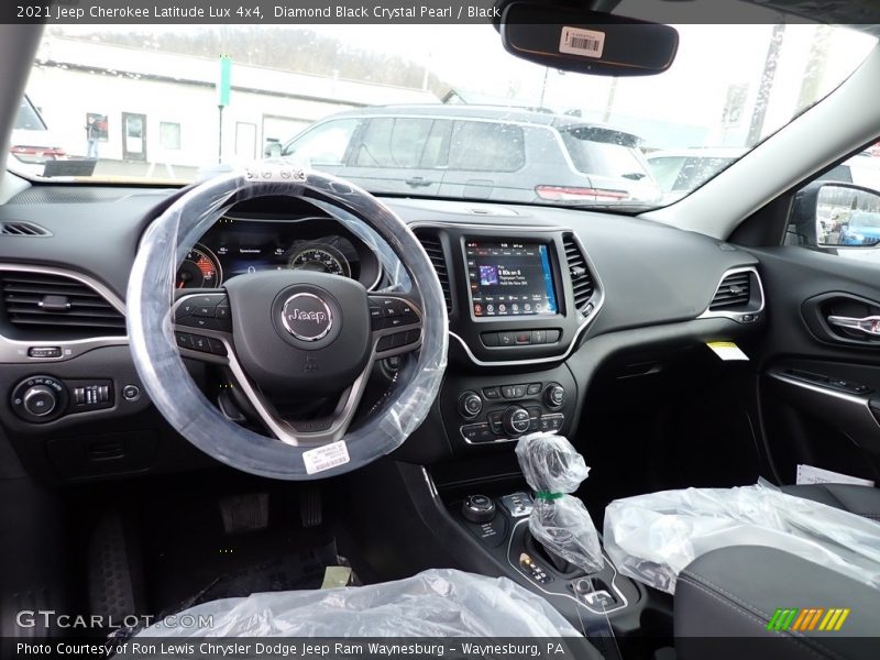 Diamond Black Crystal Pearl / Black 2021 Jeep Cherokee Latitude Lux 4x4