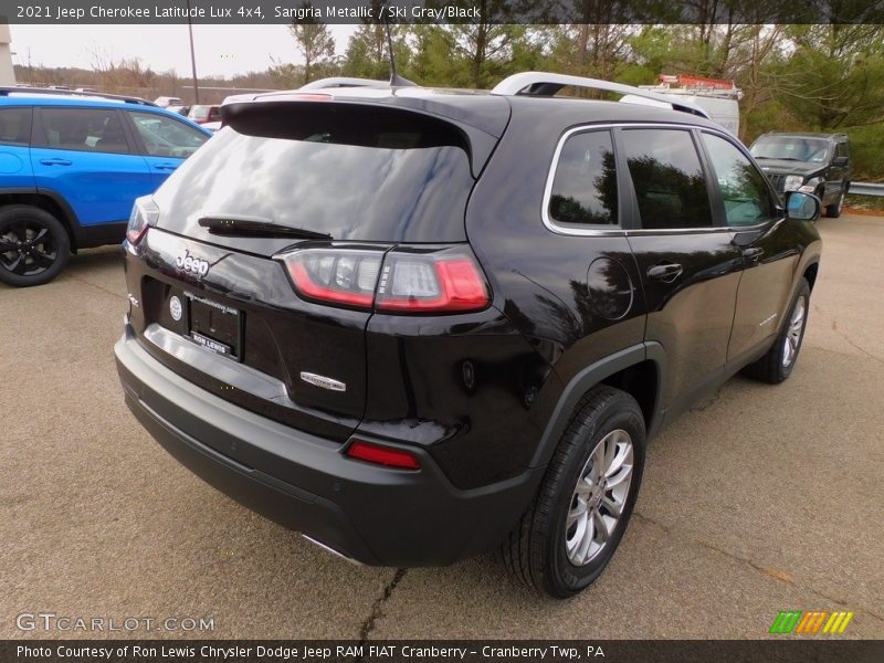 Sangria Metallic / Ski Gray/Black 2021 Jeep Cherokee Latitude Lux 4x4