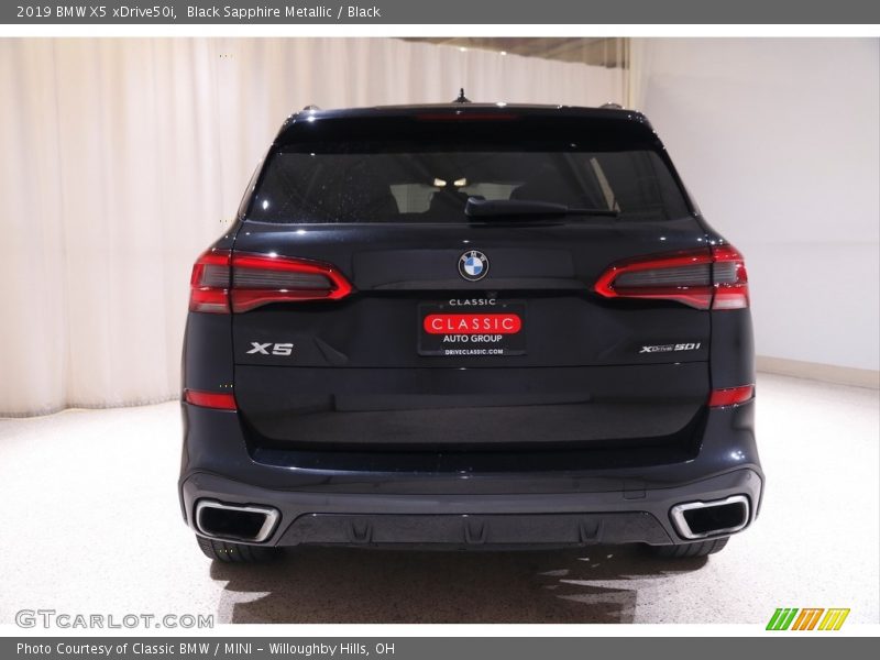 Black Sapphire Metallic / Black 2019 BMW X5 xDrive50i