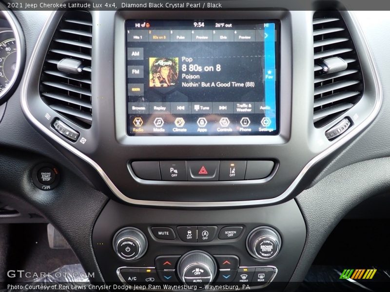 Diamond Black Crystal Pearl / Black 2021 Jeep Cherokee Latitude Lux 4x4