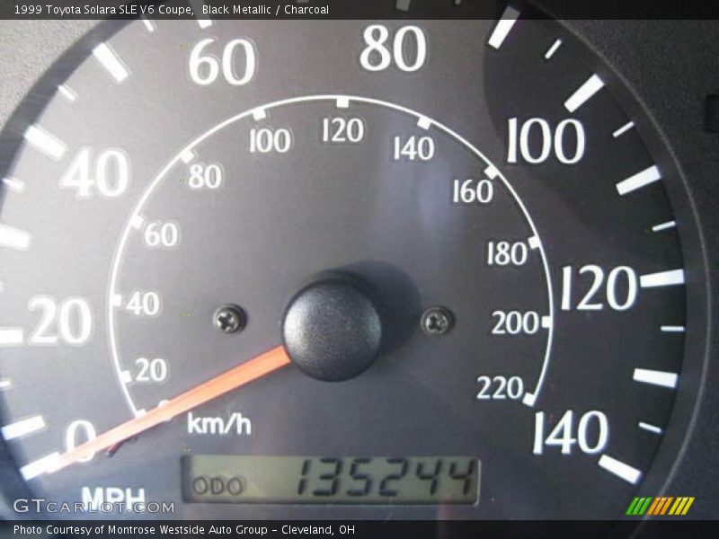 Black Metallic / Charcoal 1999 Toyota Solara SLE V6 Coupe