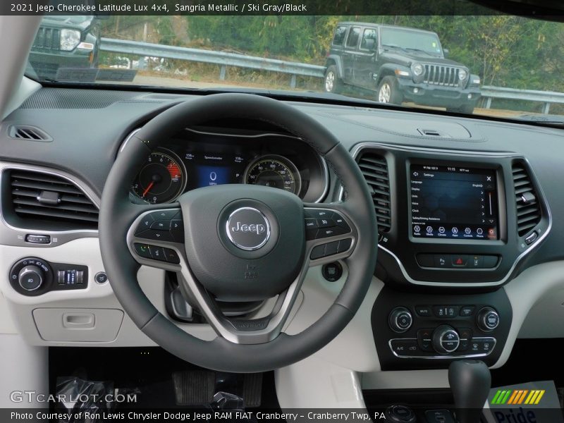 Sangria Metallic / Ski Gray/Black 2021 Jeep Cherokee Latitude Lux 4x4