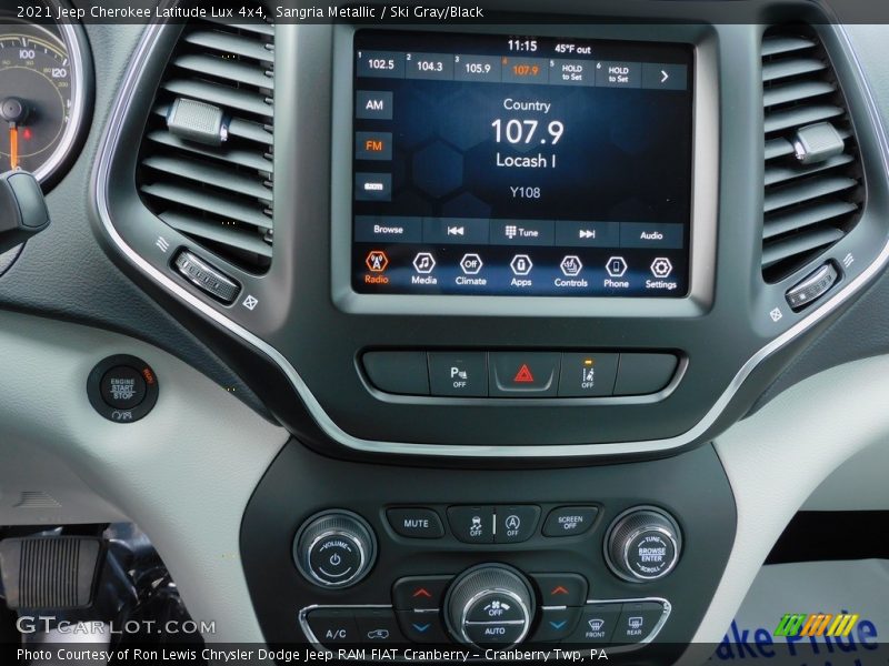 Sangria Metallic / Ski Gray/Black 2021 Jeep Cherokee Latitude Lux 4x4