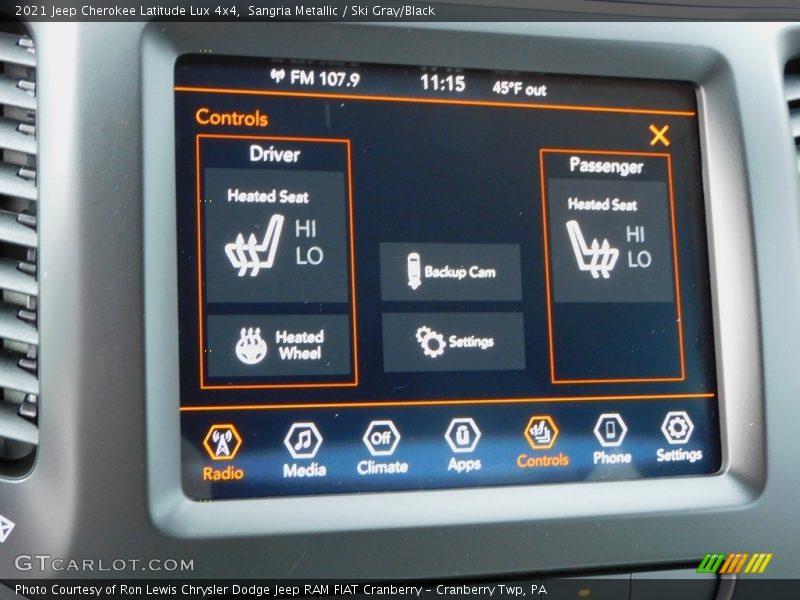 Sangria Metallic / Ski Gray/Black 2021 Jeep Cherokee Latitude Lux 4x4