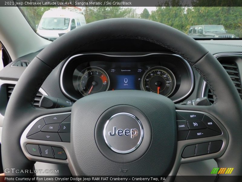 Sangria Metallic / Ski Gray/Black 2021 Jeep Cherokee Latitude Lux 4x4