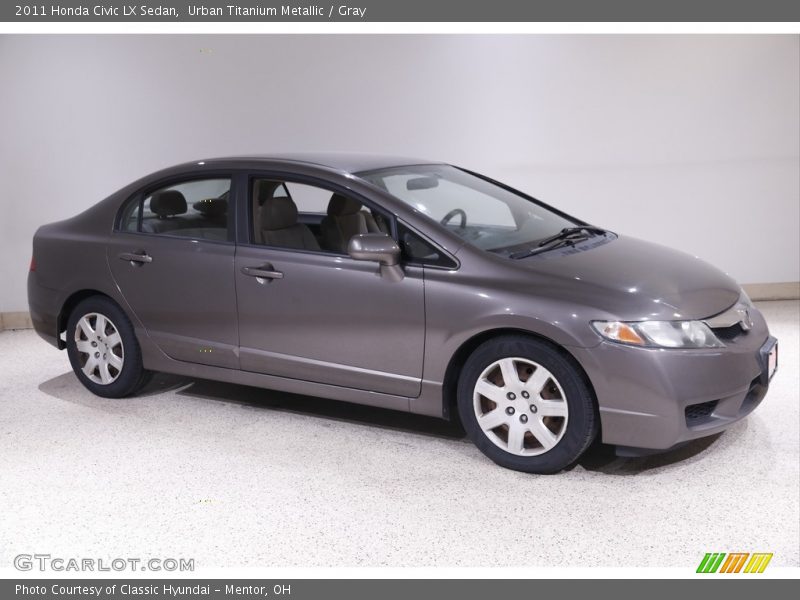 Urban Titanium Metallic / Gray 2011 Honda Civic LX Sedan
