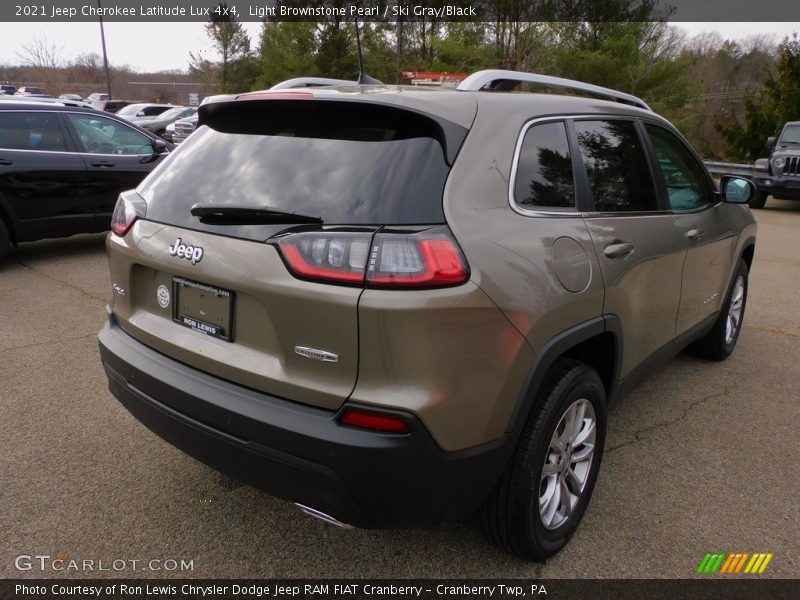 Light Brownstone Pearl / Ski Gray/Black 2021 Jeep Cherokee Latitude Lux 4x4