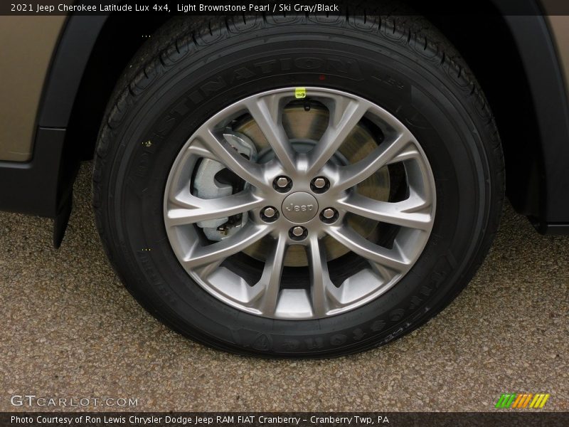 Light Brownstone Pearl / Ski Gray/Black 2021 Jeep Cherokee Latitude Lux 4x4