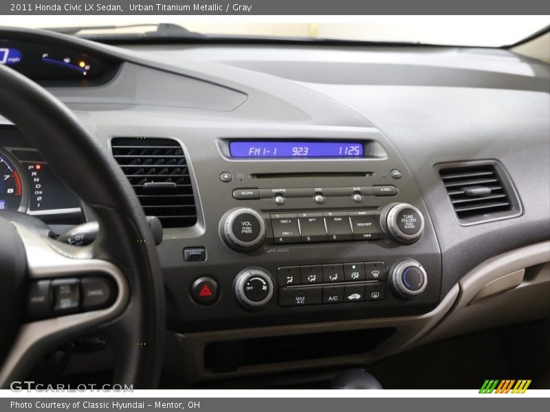 Urban Titanium Metallic / Gray 2011 Honda Civic LX Sedan