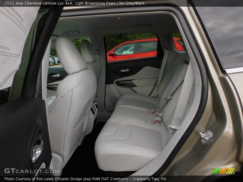 Light Brownstone Pearl / Ski Gray/Black 2021 Jeep Cherokee Latitude Lux 4x4