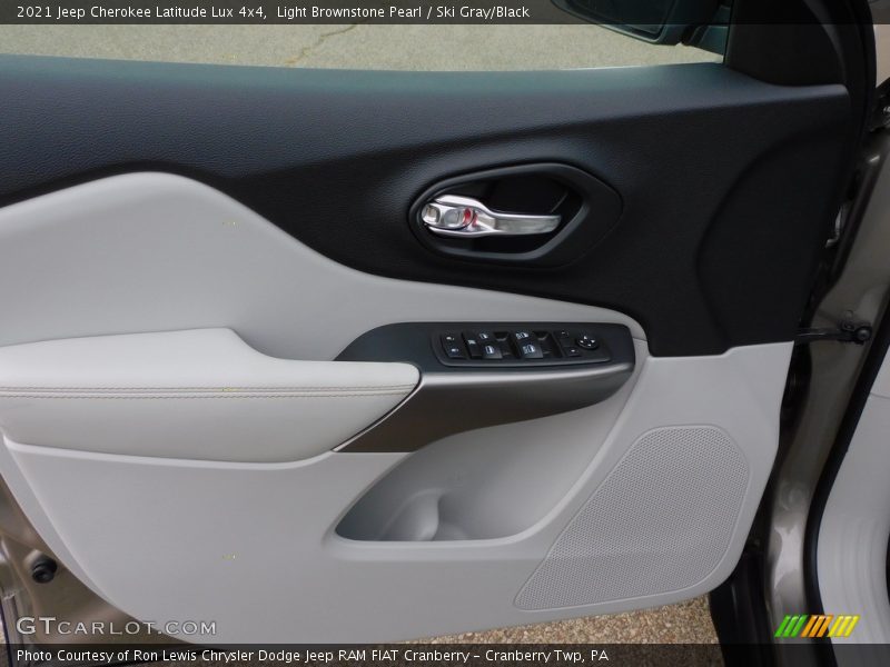 Light Brownstone Pearl / Ski Gray/Black 2021 Jeep Cherokee Latitude Lux 4x4
