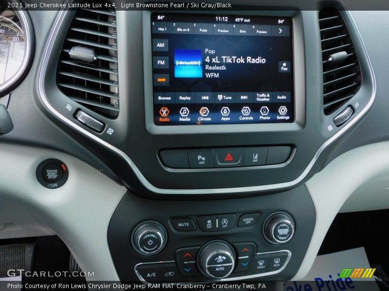Light Brownstone Pearl / Ski Gray/Black 2021 Jeep Cherokee Latitude Lux 4x4