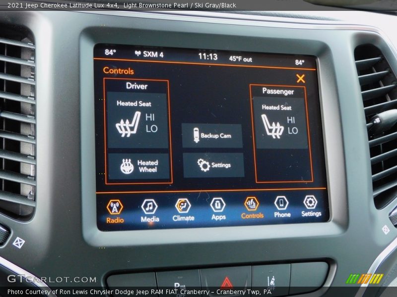 Light Brownstone Pearl / Ski Gray/Black 2021 Jeep Cherokee Latitude Lux 4x4