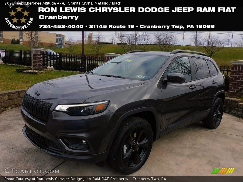 Granite Crystal Metallic / Black 2021 Jeep Cherokee Altitude 4x4
