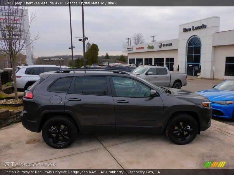 Granite Crystal Metallic / Black 2021 Jeep Cherokee Altitude 4x4