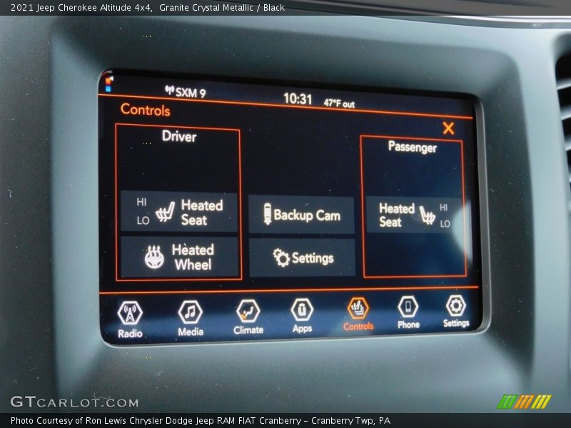 Granite Crystal Metallic / Black 2021 Jeep Cherokee Altitude 4x4