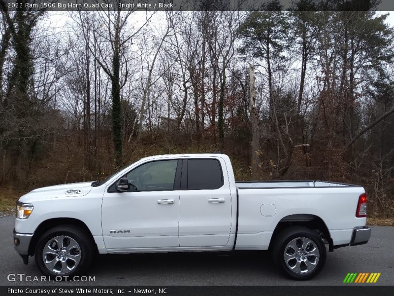 Bright White / Black 2022 Ram 1500 Big Horn Quad Cab