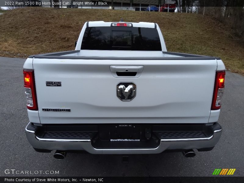Bright White / Black 2022 Ram 1500 Big Horn Quad Cab